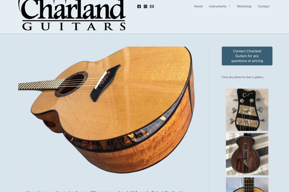 Charland Guitars screenshot